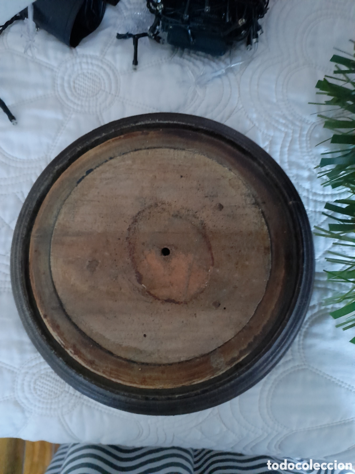 Antig&uuml;edades: Peana madera antigua - Foto 2