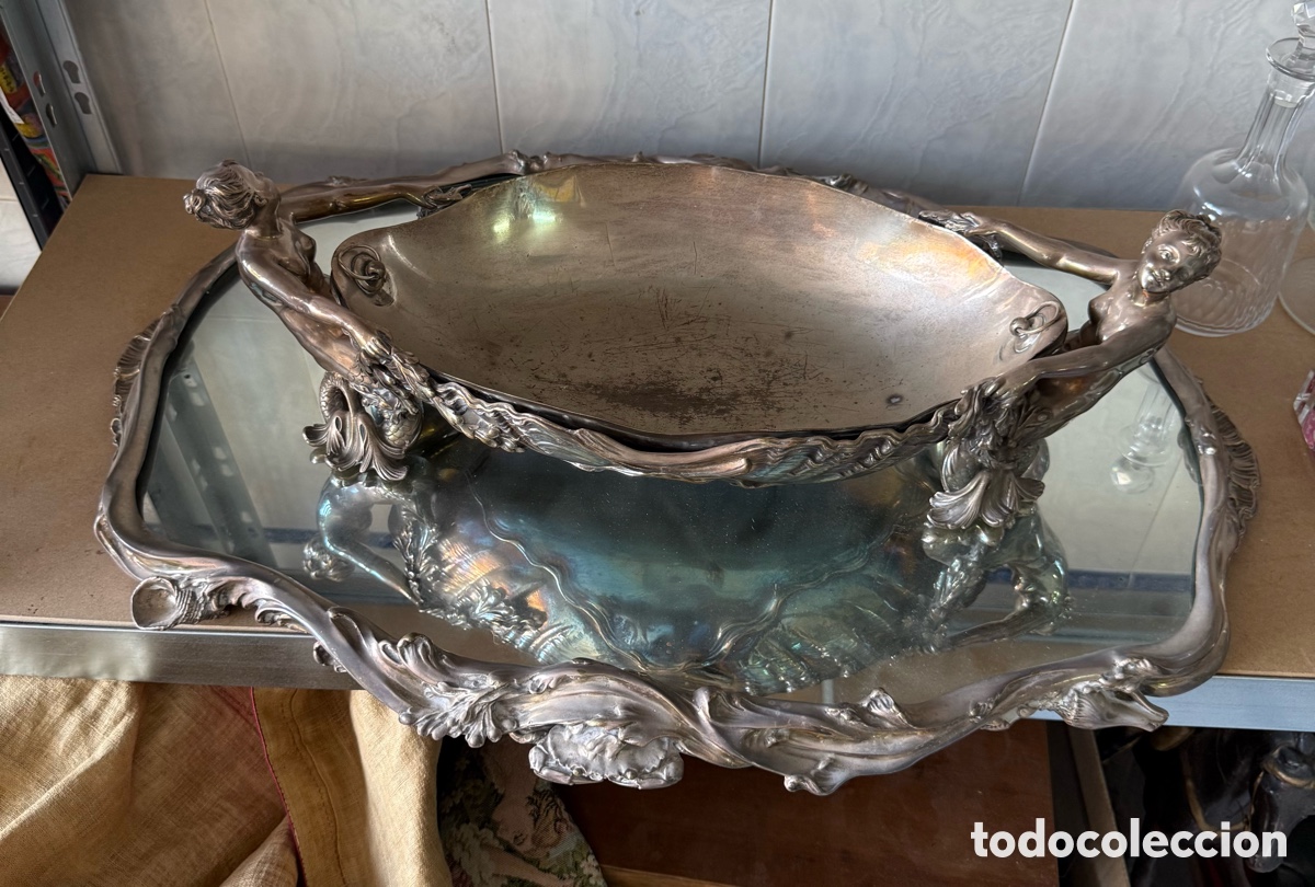 Antig&uuml;edades: Magn&iacute;fico centro de mesa christofle, vintage