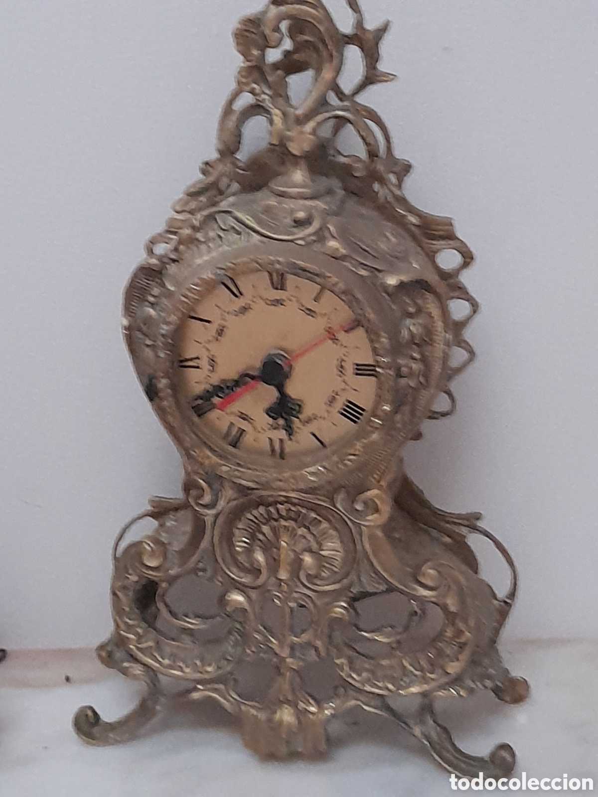 Antig&uuml;edades: Consola reloj y espejo barroco - Foto 2