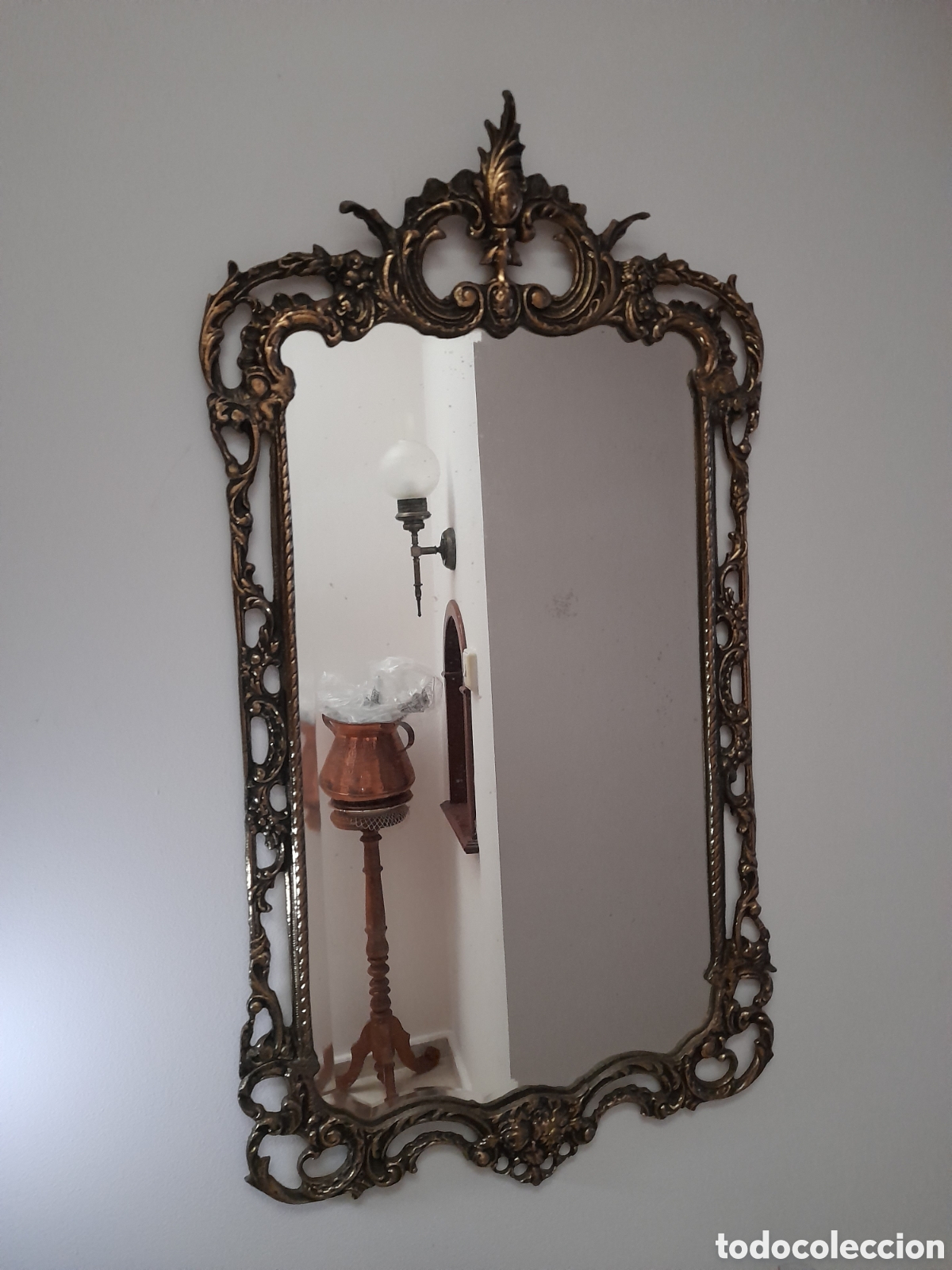 Antig&uuml;edades: Consola reloj y espejo barroco - Foto 3