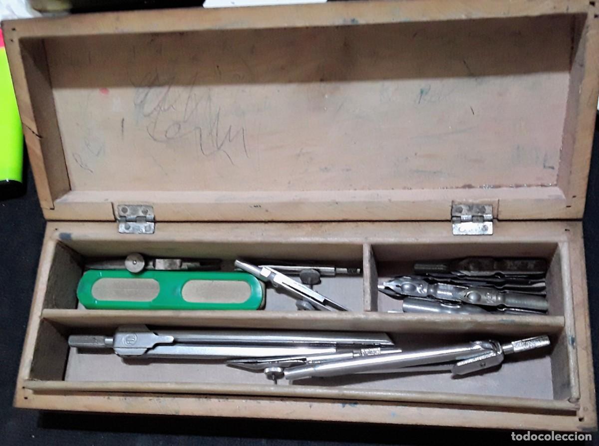 Antig&uuml;edades: Plumier de Madera Antiguo - Foto 4