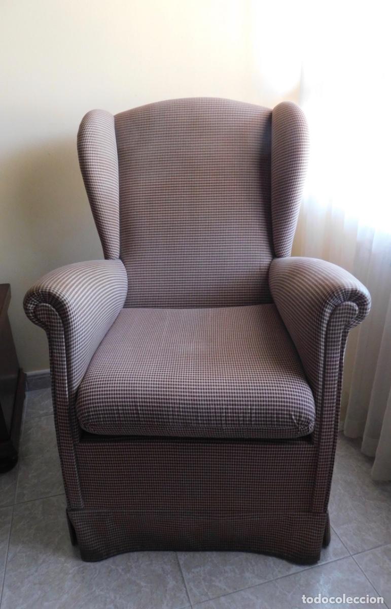 Antig&uuml;edades: Sill&oacute;n orejero cl&aacute;sico - Foto 2