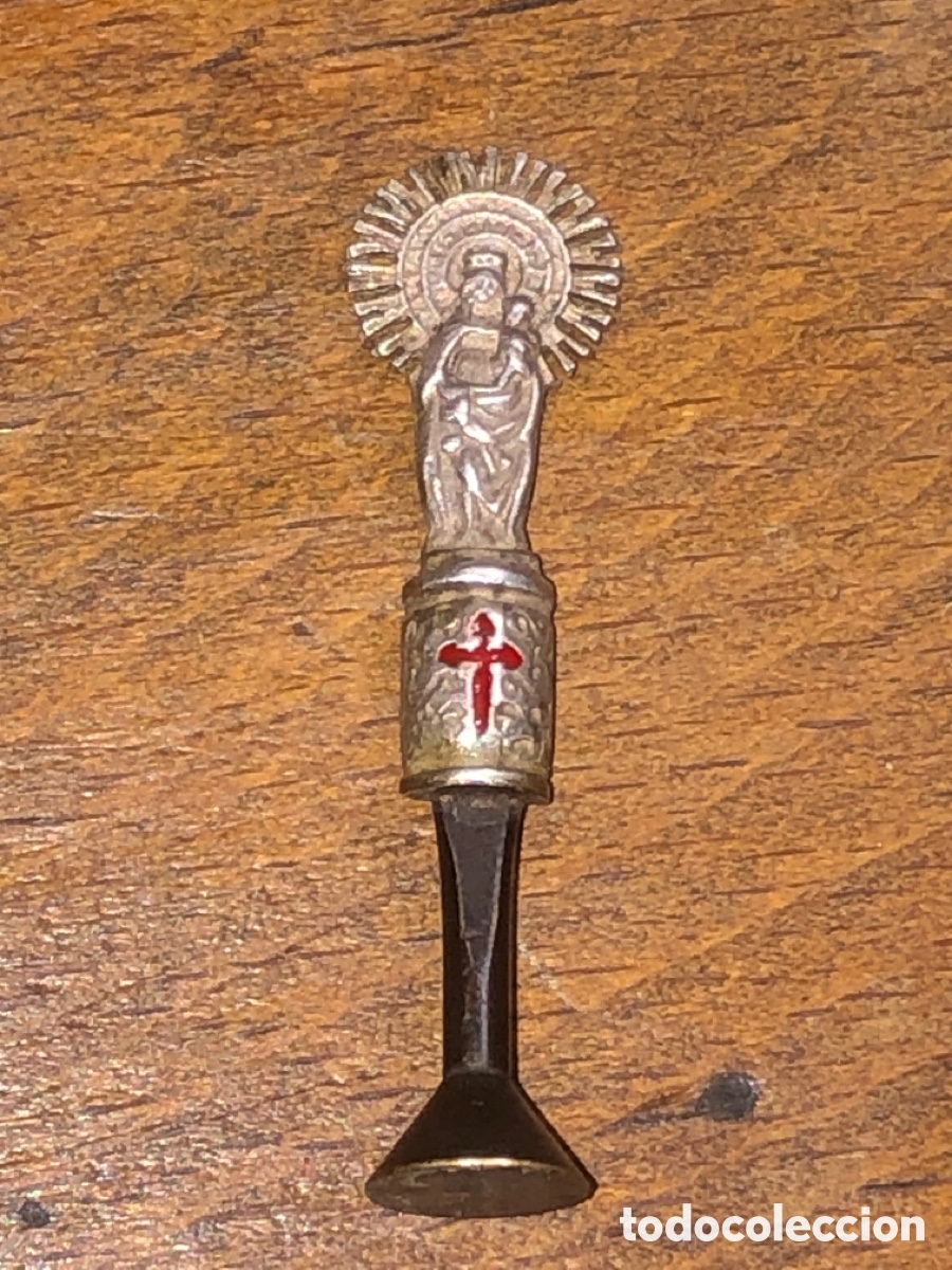 Antig&uuml;edades: Virgen del pilar antigua (plata)