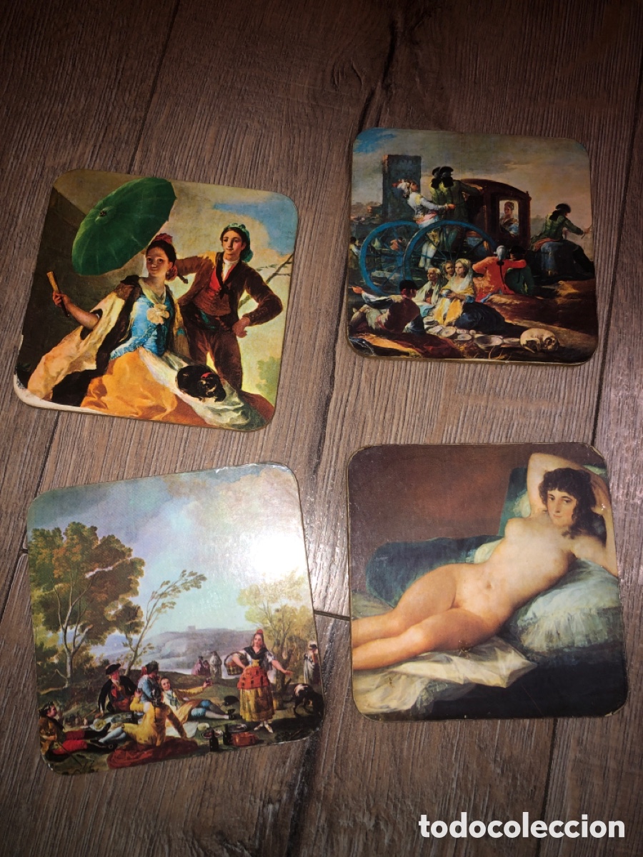 Antig&uuml;edades: Posavasos antiguos (pintura )