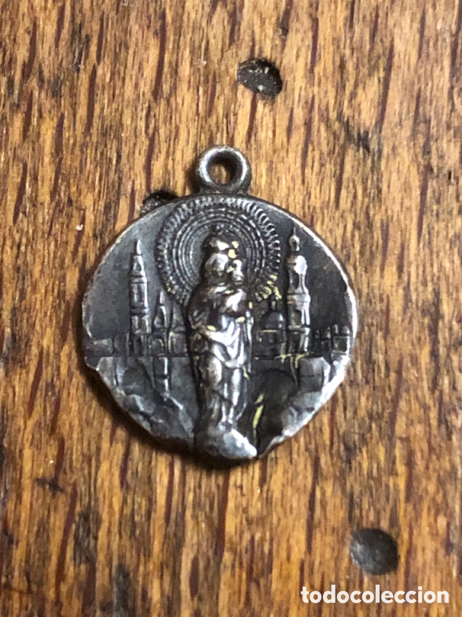 Antig&uuml;edades: Medalla religiosa antiguas plata - Foto 2