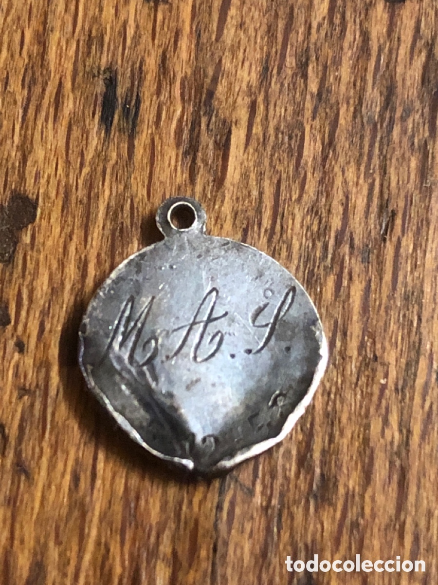 Antig&uuml;edades: Medalla religiosa antiguas plata - Foto 3