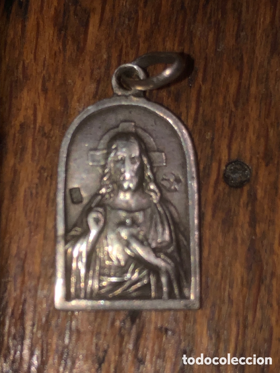 Antig&uuml;edades: Medalla religiosa antiguas plata - Foto 5