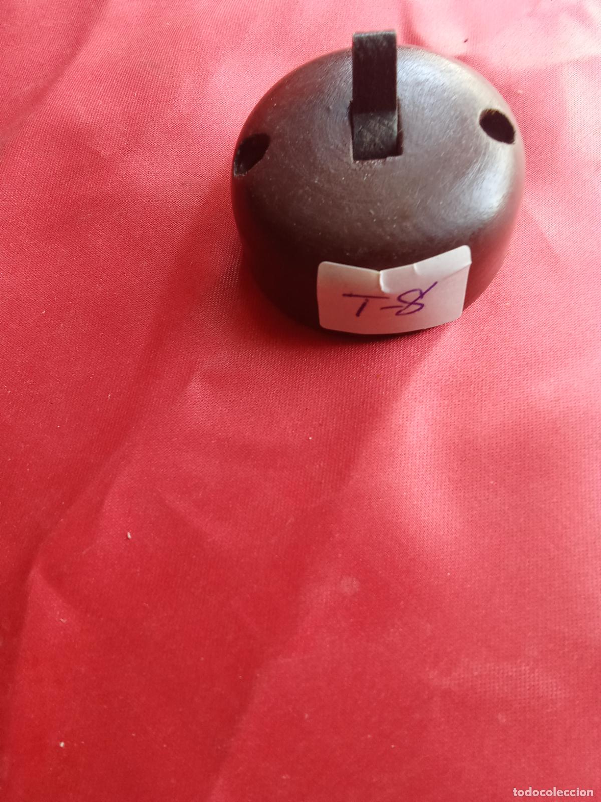 Antig&uuml;edades: Antiguo interruptor madera T-8. Caja porcelana