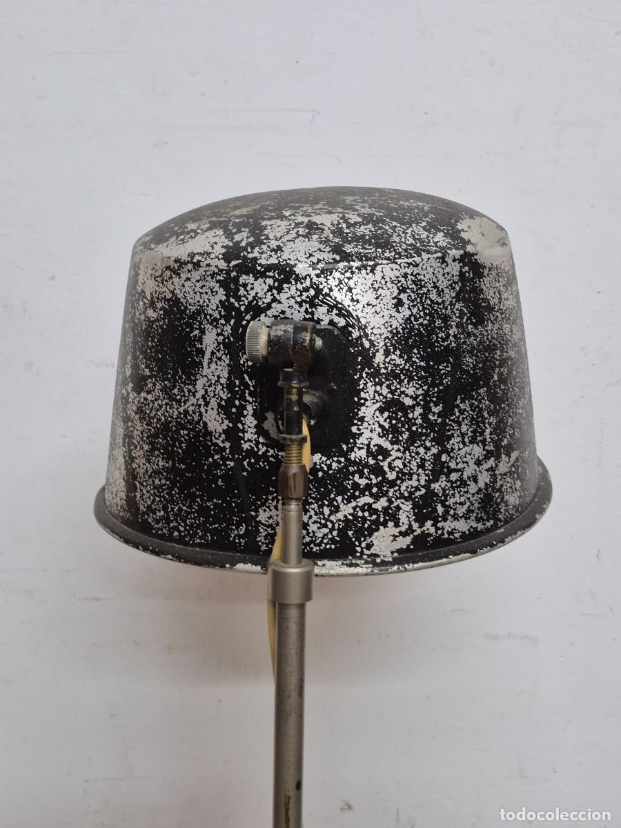 Antig&uuml;edades: L&aacute;mpara de Pie Industrial - con Base de Tr&iacute;pode - Vintage - Foto 13
