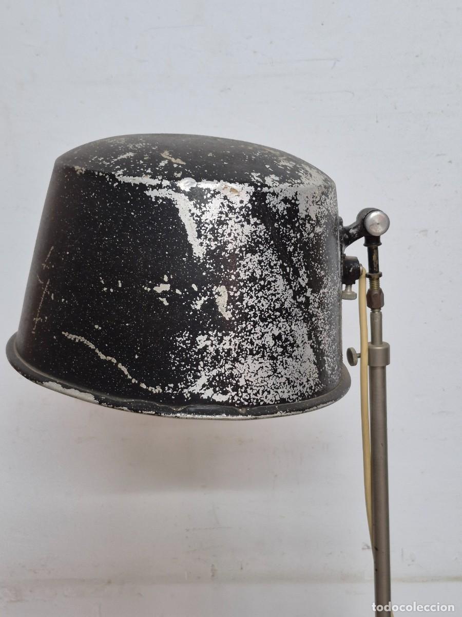 Antig&uuml;edades: L&aacute;mpara de Pie Industrial - con Base de Tr&iacute;pode - Vintage - Foto 24