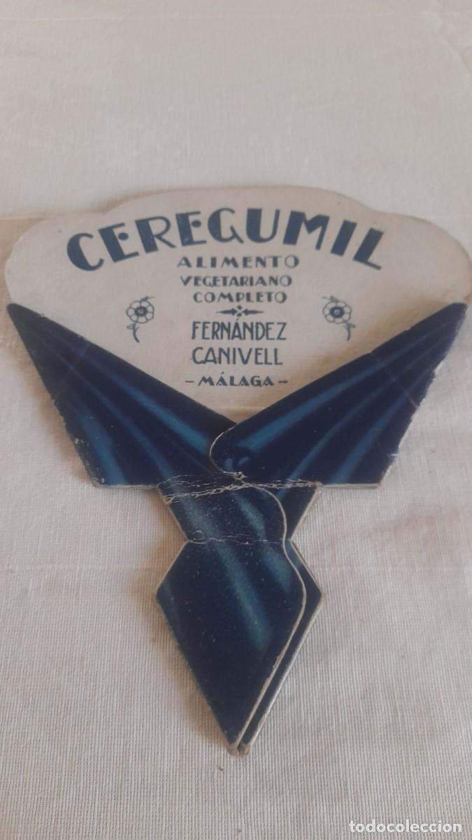 Antig&uuml;edades: Antiguo abanico pay-pay publicitario Ceregumil - Fern&aacute;ndez Canivell M&aacute;laga&rdquo;.
