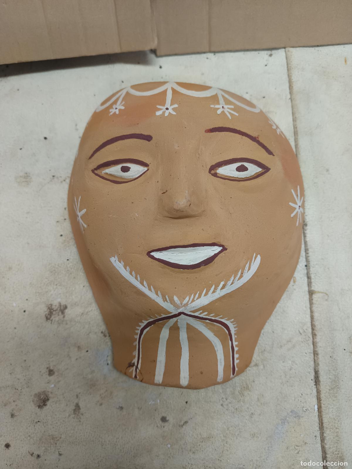 Antig&uuml;edades: CERAMICA POPULAR DE GALICIA - BONXE (LUGO) CARETA, MARCARA EN BARRO
