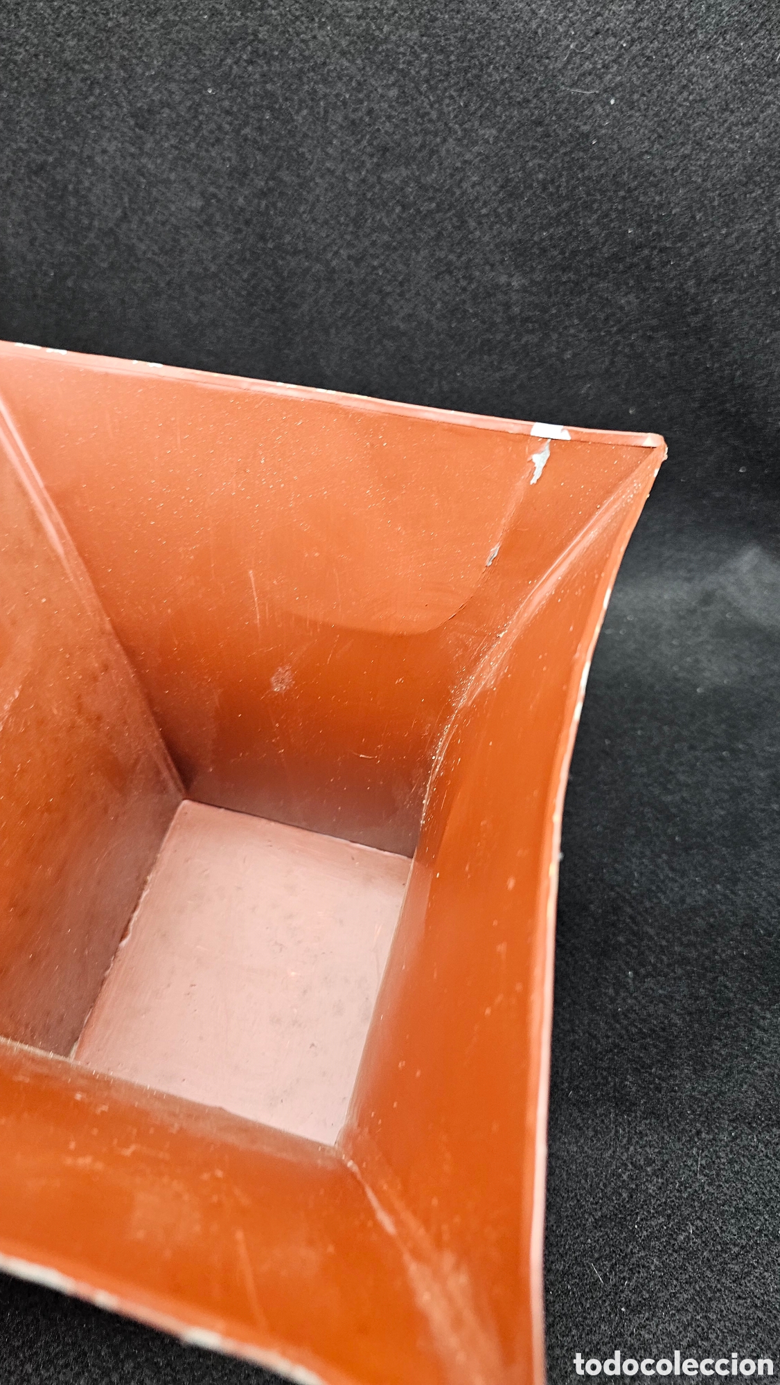 Antig&uuml;edades: Macetero de galvanizado pintado a mano - Foto 7