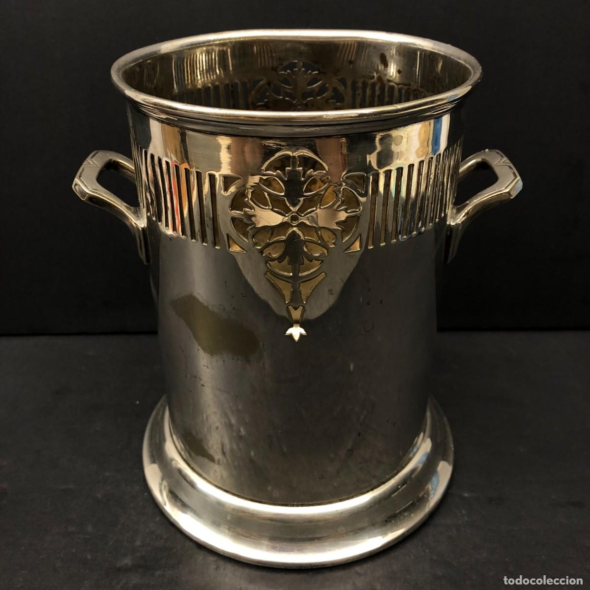Antig&uuml;edades: PRECIOSO BOTELLERO - CHAMPAGNERA - MAPPIN & WEB'S PRINCE'S PLATE - LONDON & SHEFFIELD - 1862 - 17 CM