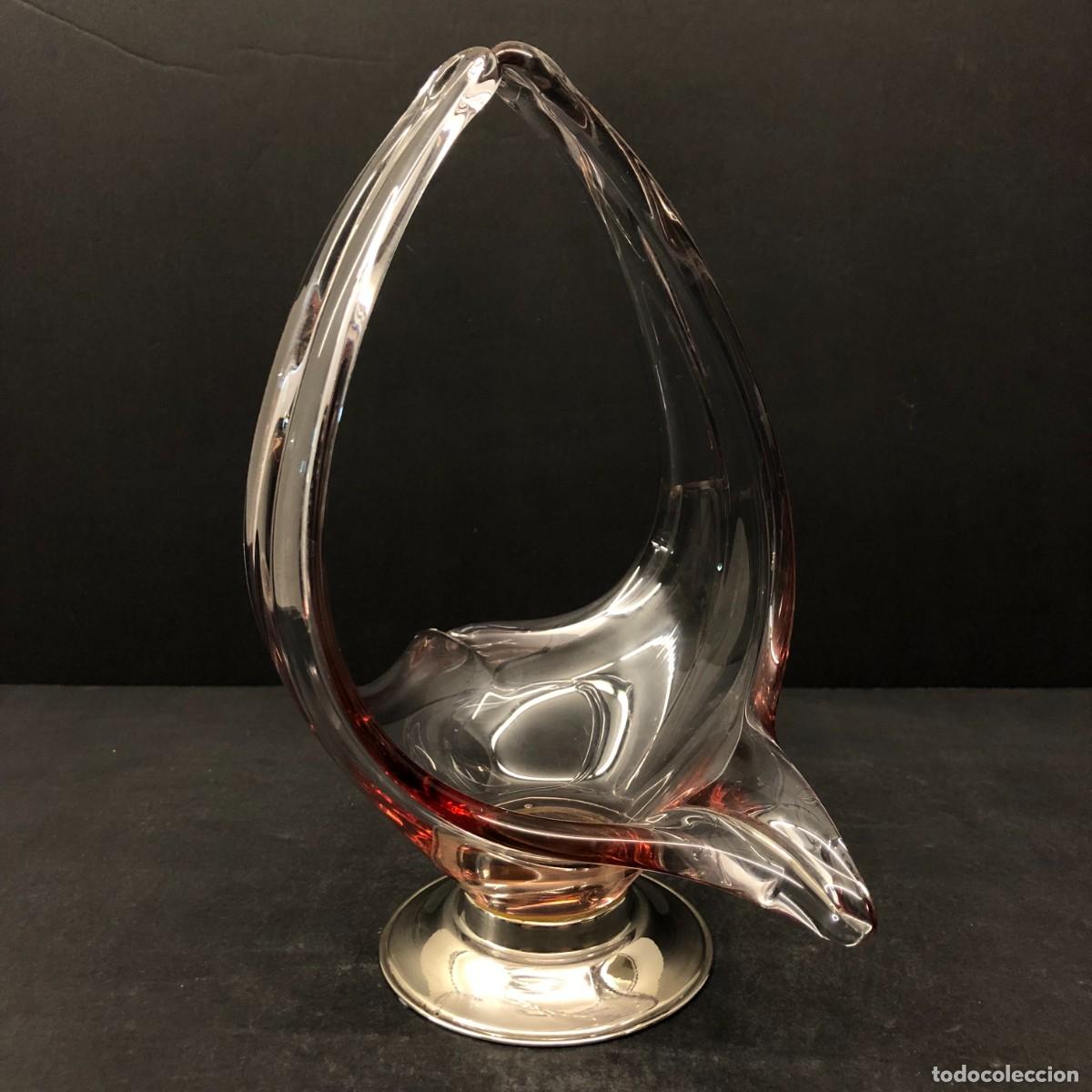Antig&uuml;edades: PRECIOSO CENTRO DE MESA EN CRISTAL DE MURANO DE COLORES - PIEZA DE COLECCION - 23 CM