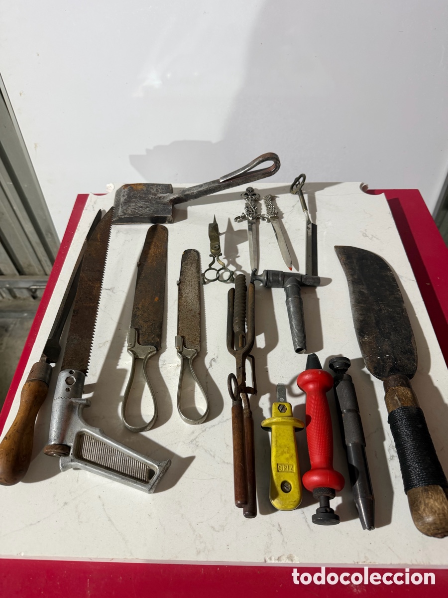 Antig&uuml;edades: Lote 2 herramientas antiguas