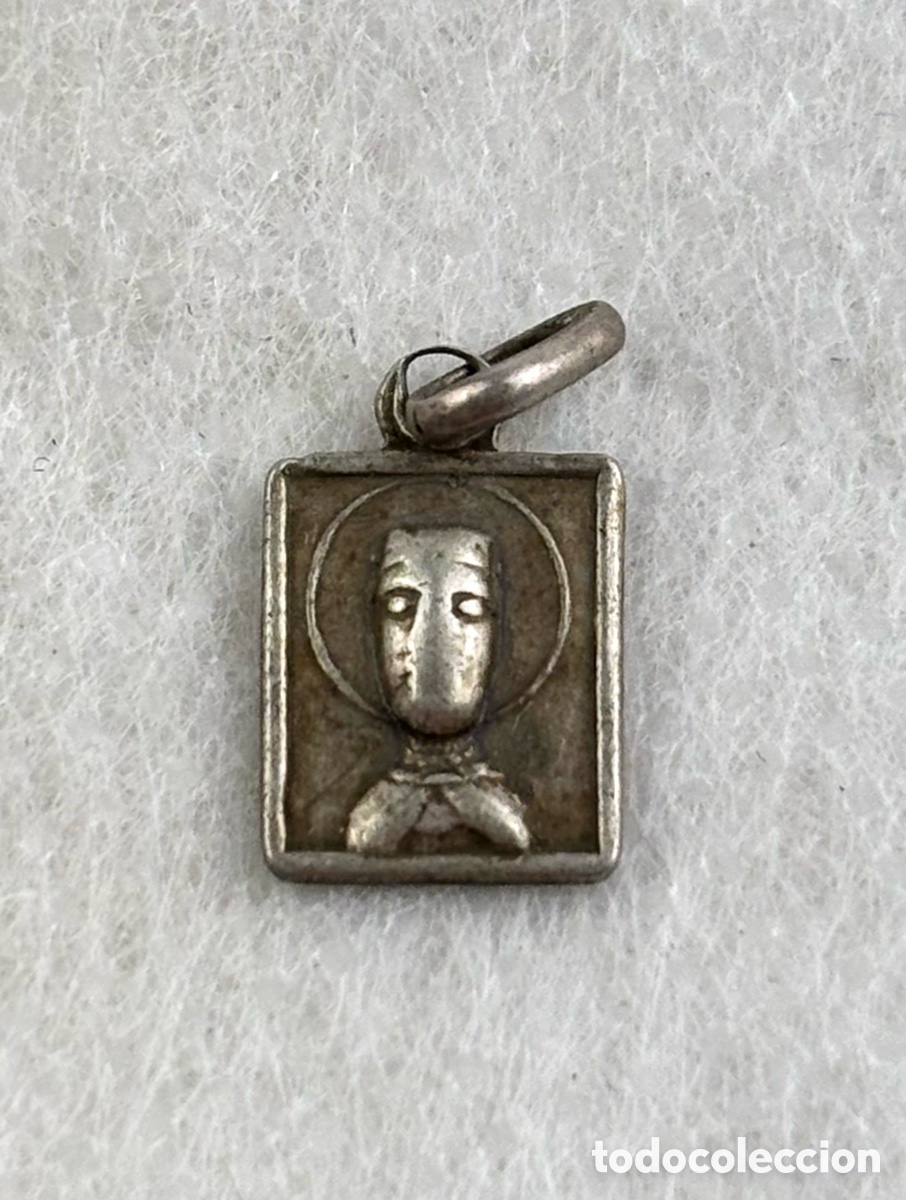 Antig&uuml;edades: MINI MEDALLITA DE PLATA DE LA VIRGEN DE NURIA