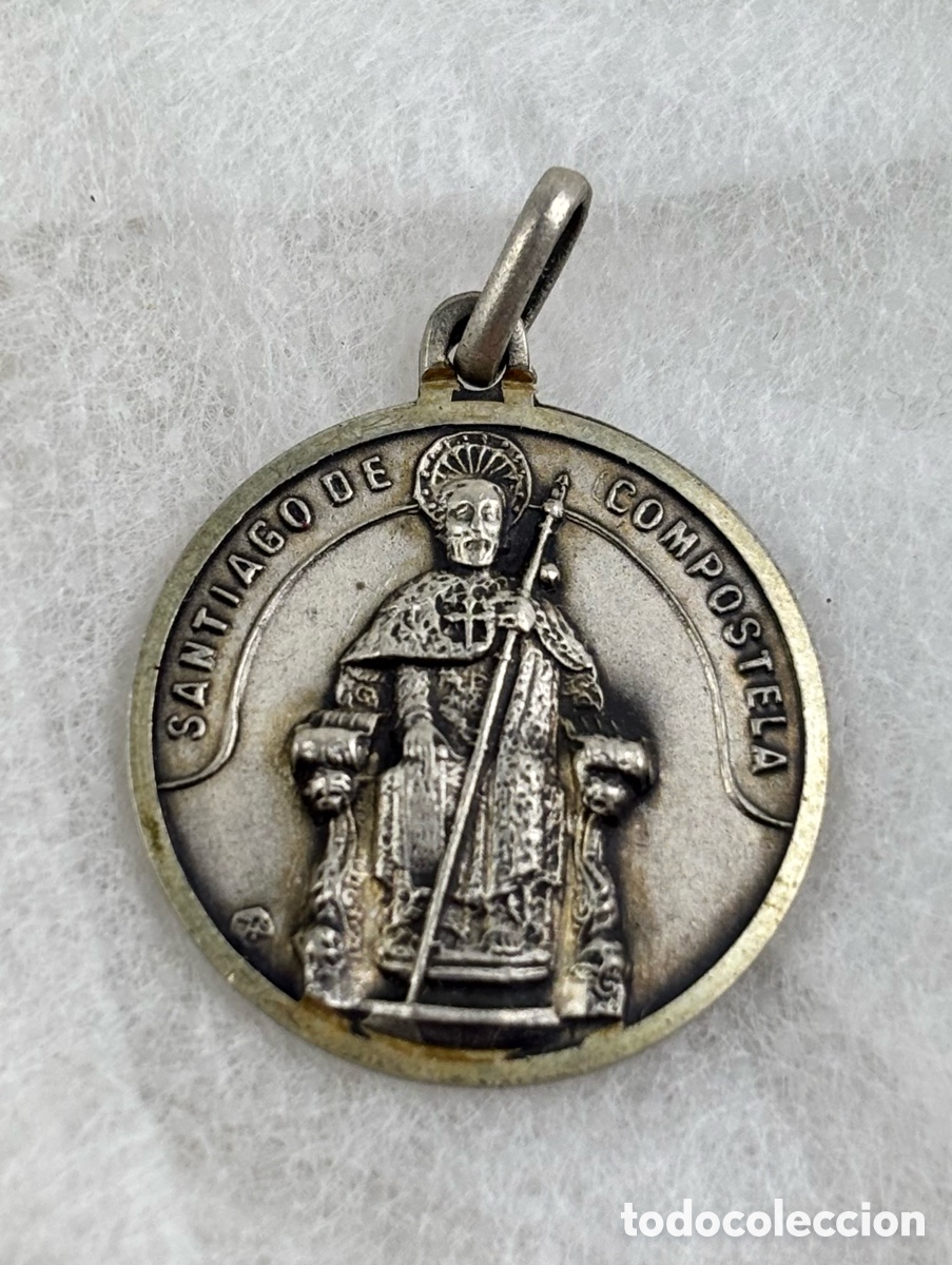 Antig&uuml;edades: MEDALLA DE PLATA DEL AP&Oacute;STOL SANTIAGO
