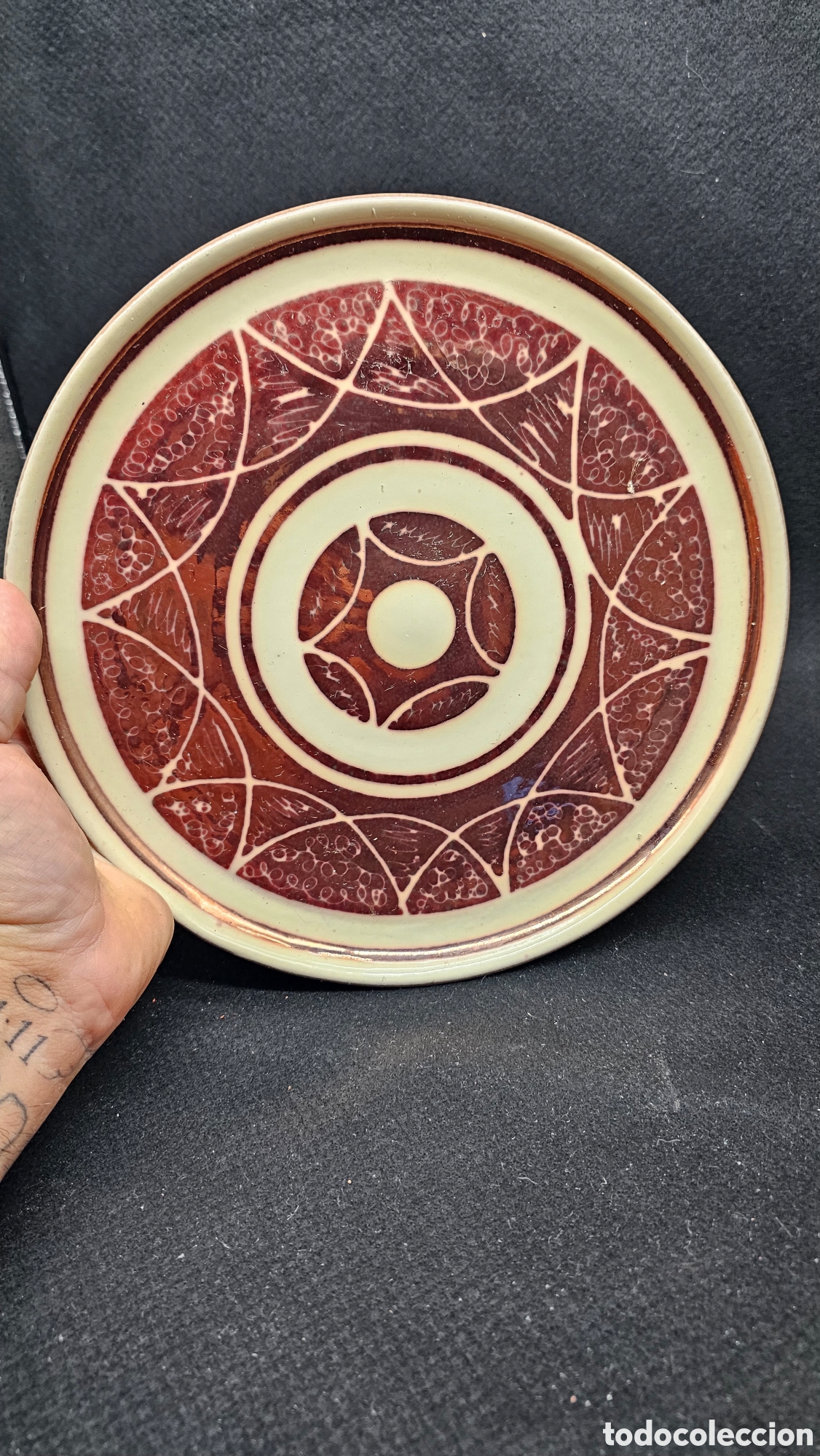 Antig&uuml;edades: Bonito plato de cer&aacute;mica