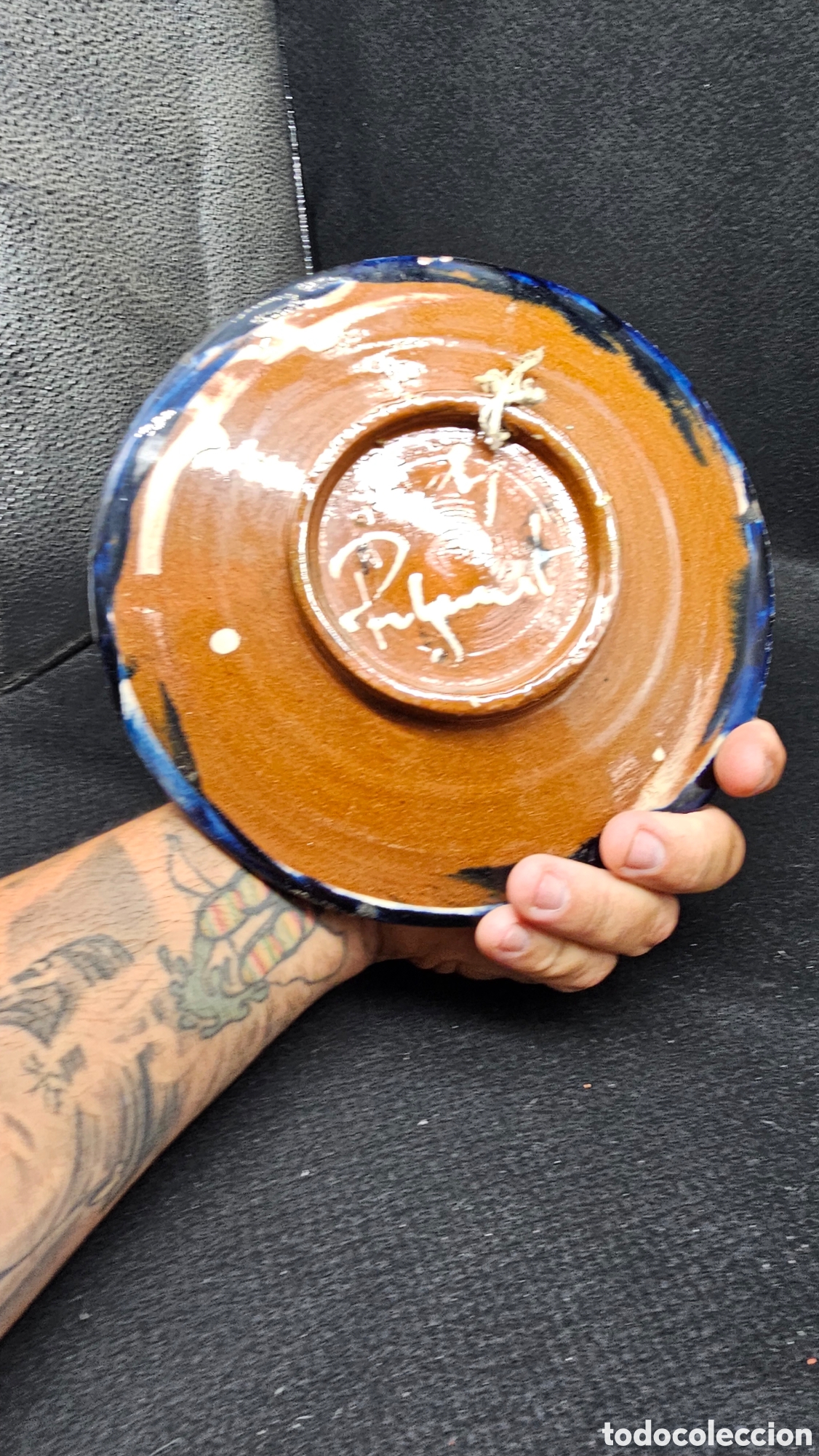 Antig&uuml;edades: Plato de cer&aacute;mica..... - Foto 4