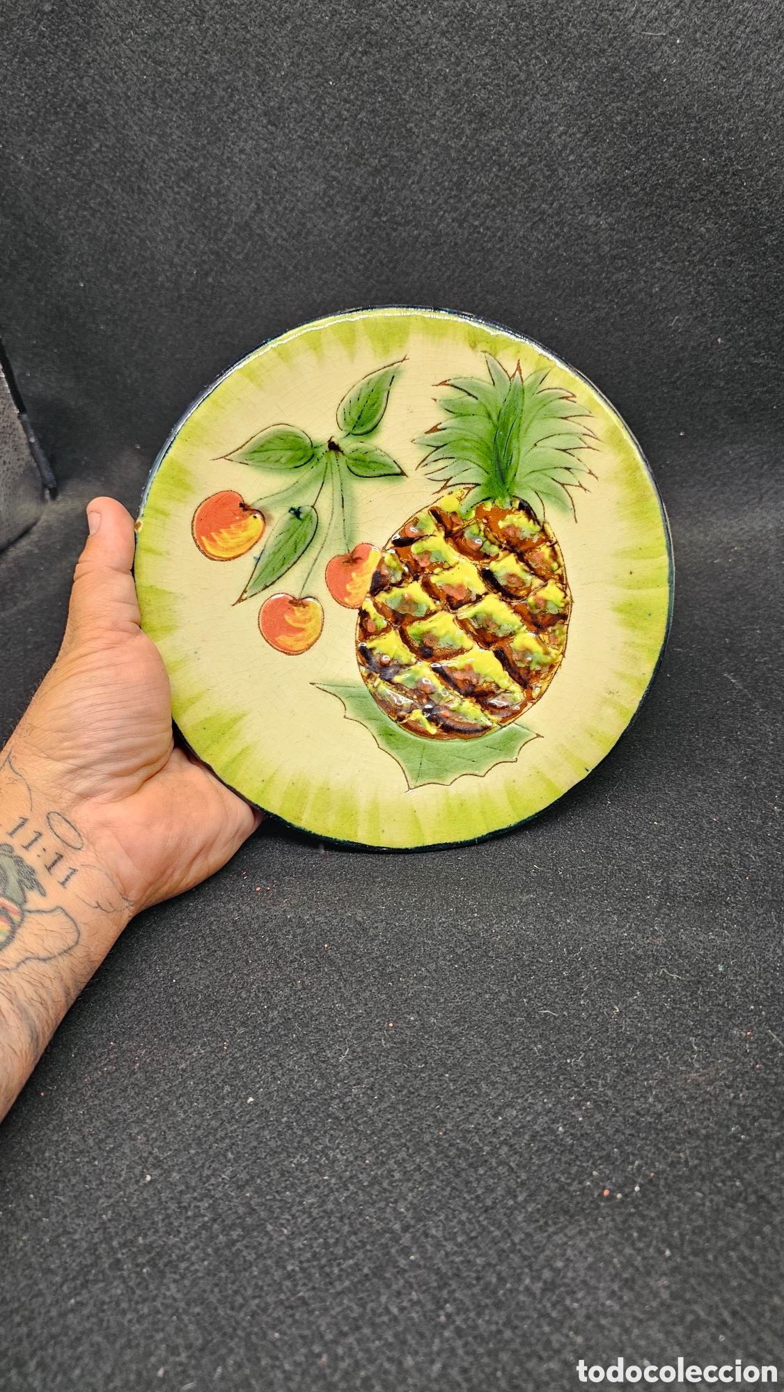 Antig&uuml;edades: Plato de cer&aacute;mica.....