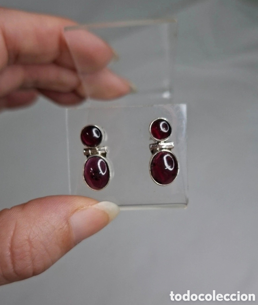 Antig&uuml;edades: Pendientes de plata 925 - Foto 8