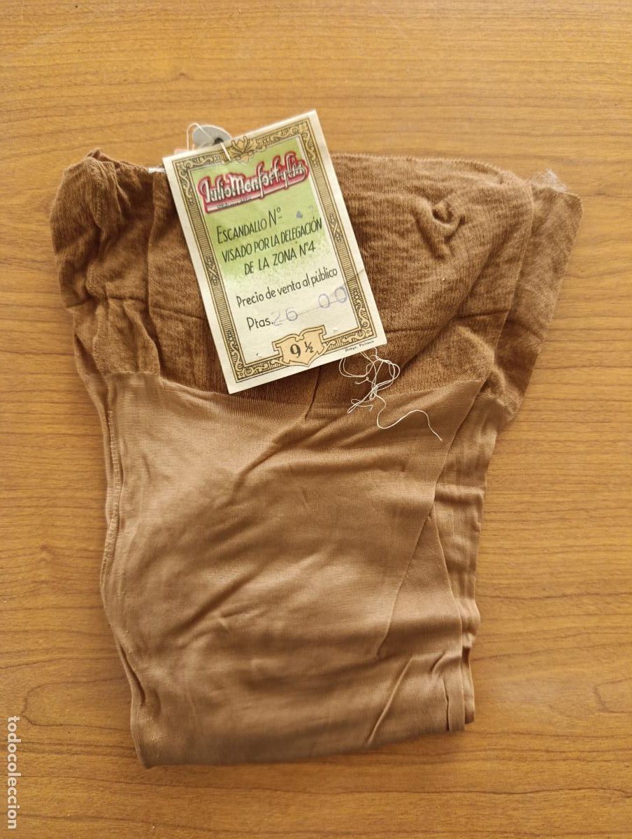 Antig&uuml;edades: MEDIAS PANTIS JULIO MONFORT. 1 PAR. SIN USO DE TIENDA. ROPA, MODA
