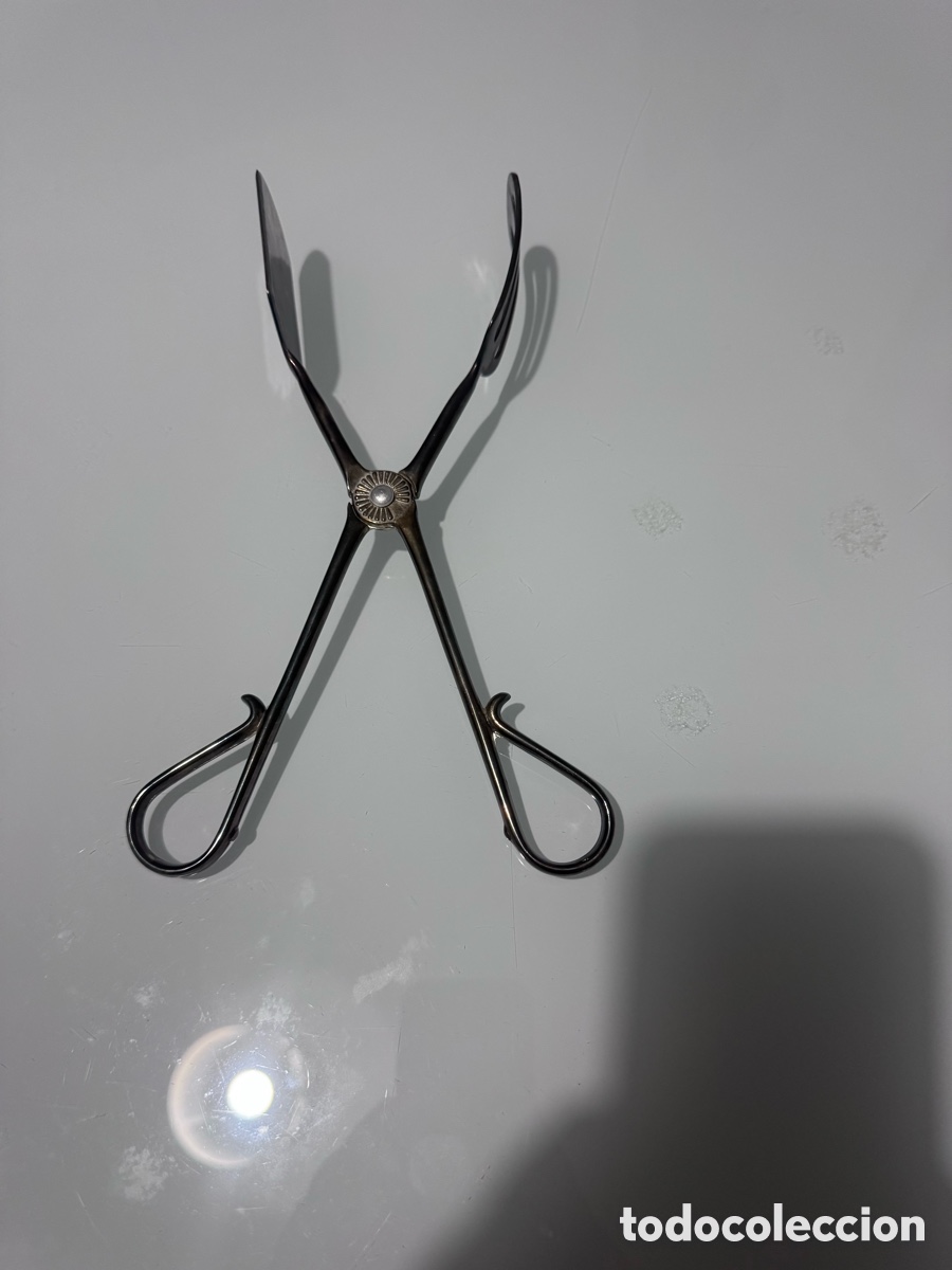 Antig&uuml;edades: Pinzas de ensalada antiguas de alpaca &ndash; Vintage