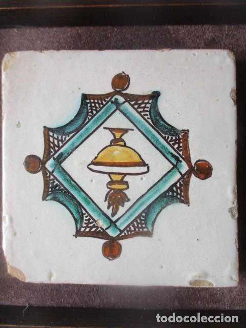 Antig&uuml;edades: Azulejo antiguo enmarcado - Foto 2