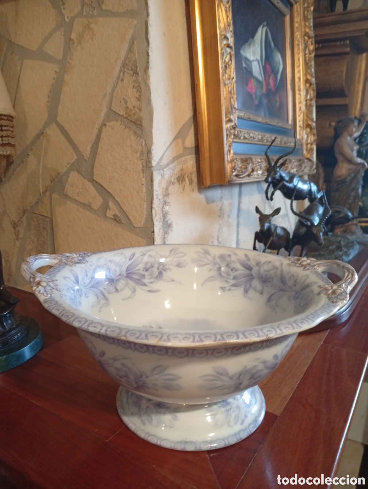 Antig&uuml;edades: Copeland s.xix centro de mesa.
