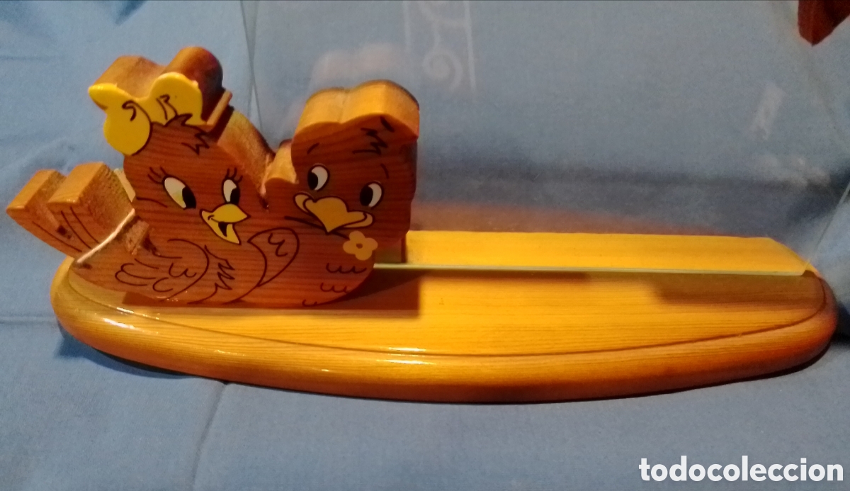 Antig&uuml;edades: Portarretratos infantil de madera - Foto 3