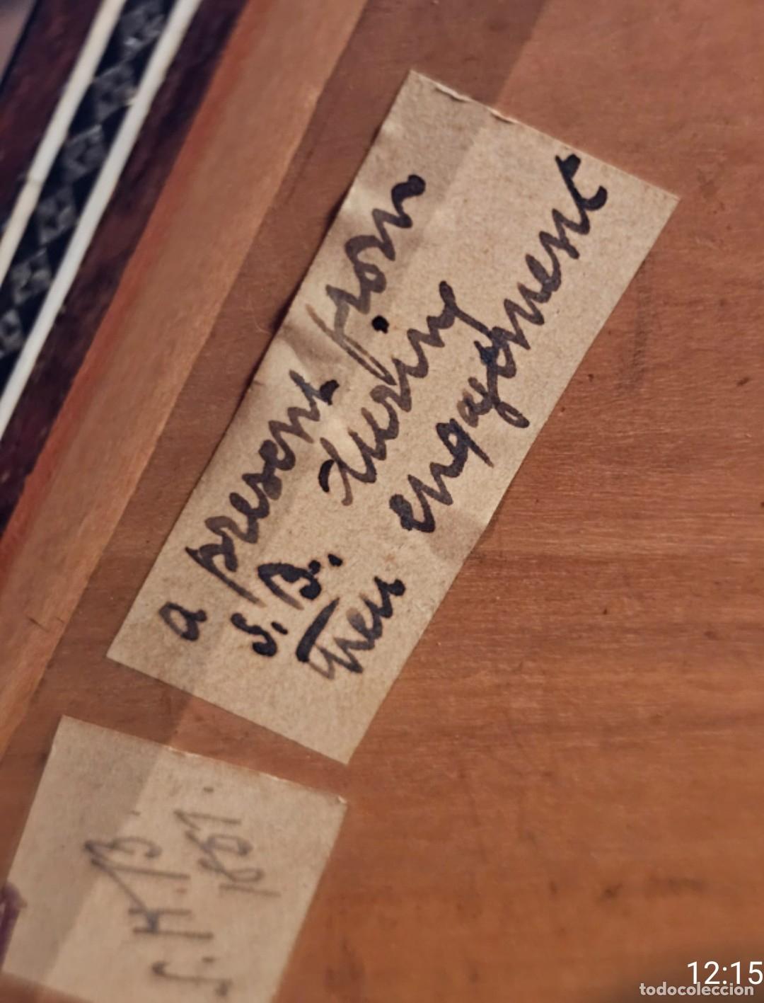 Antig&uuml;edades: Caja Anglo India marqueteria. - Foto 23
