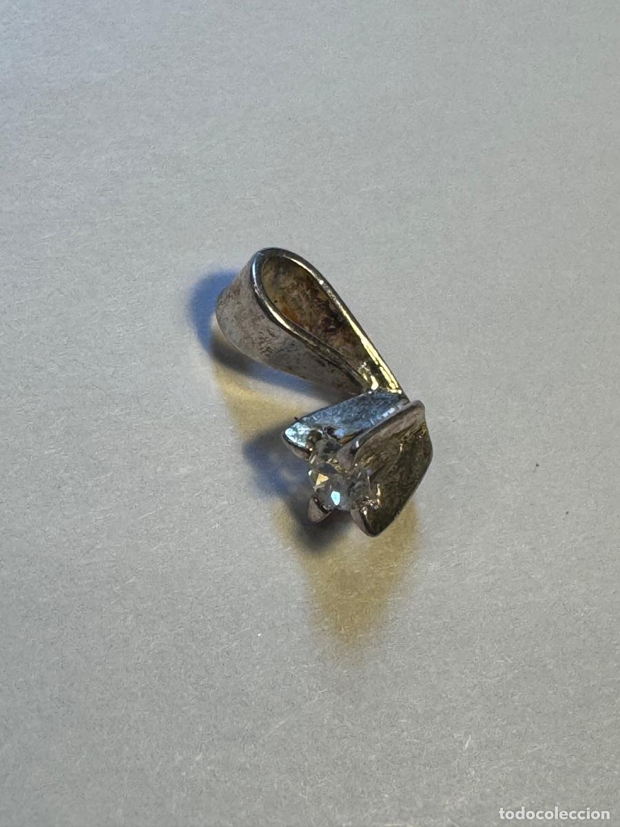 Antig&uuml;edades: PLATA COLGANTE CON PIEDRA BRILLO / COMPRA MIN&Iacute;MA 5 &euro;