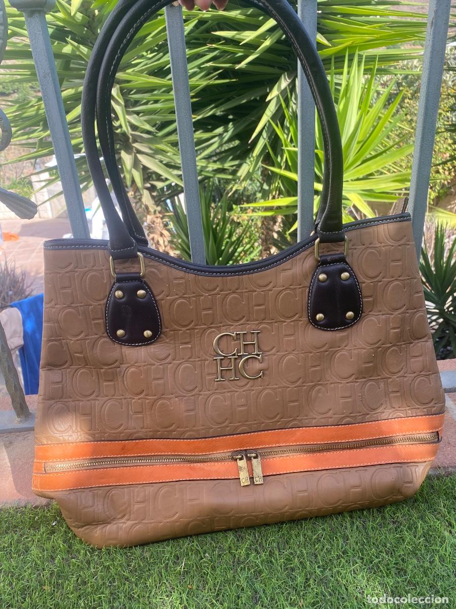 Antig&uuml;edades: Bolso CH marr&oacute;n y naranja