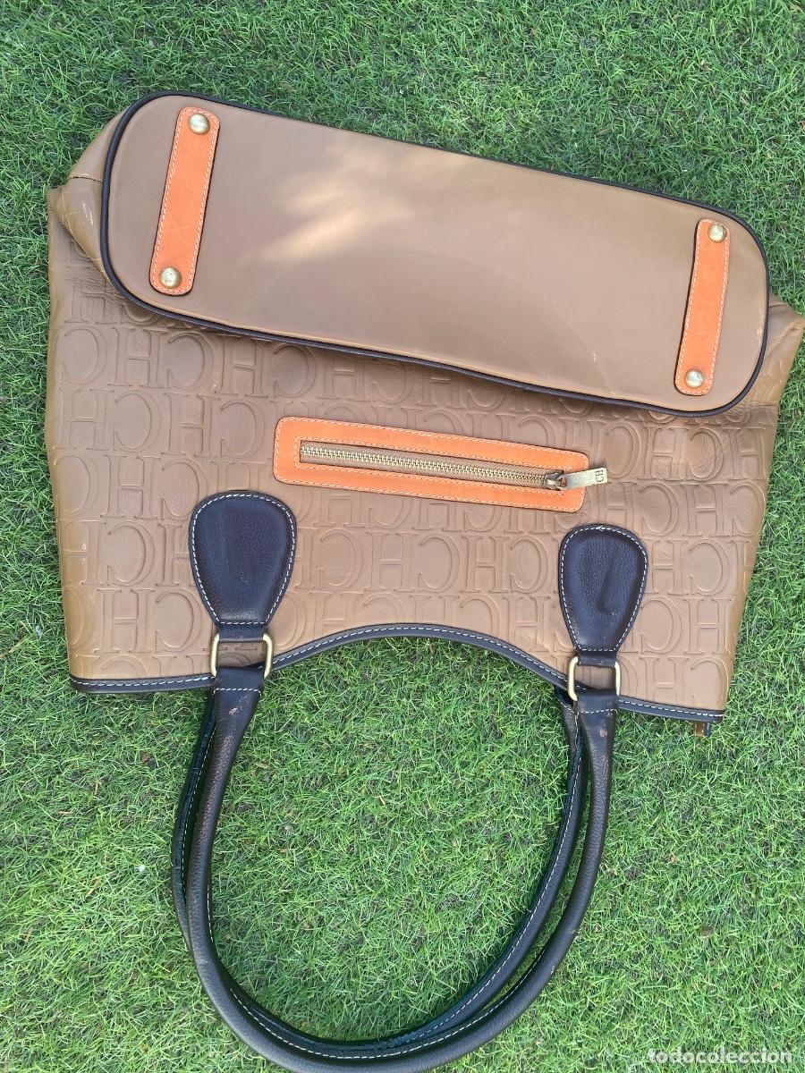 Antig&uuml;edades: Bolso CH marr&oacute;n y naranja - Foto 5