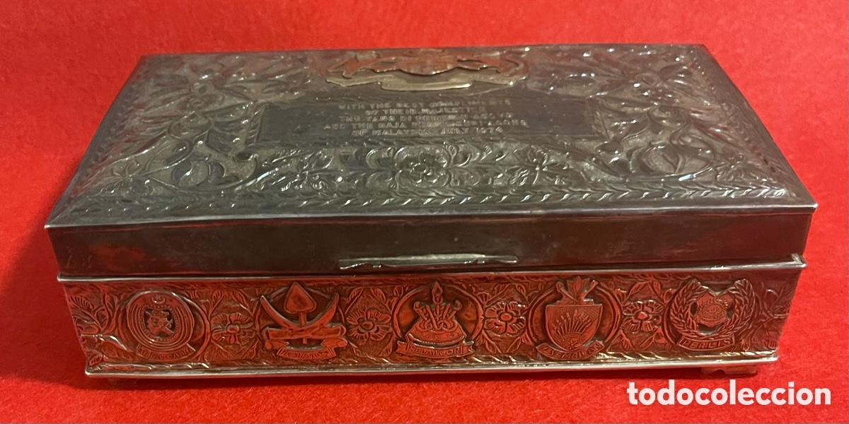 Antig&uuml;edades: Magn&iacute;fica Caja, en plata de ley, datada y fechada. - Foto 2