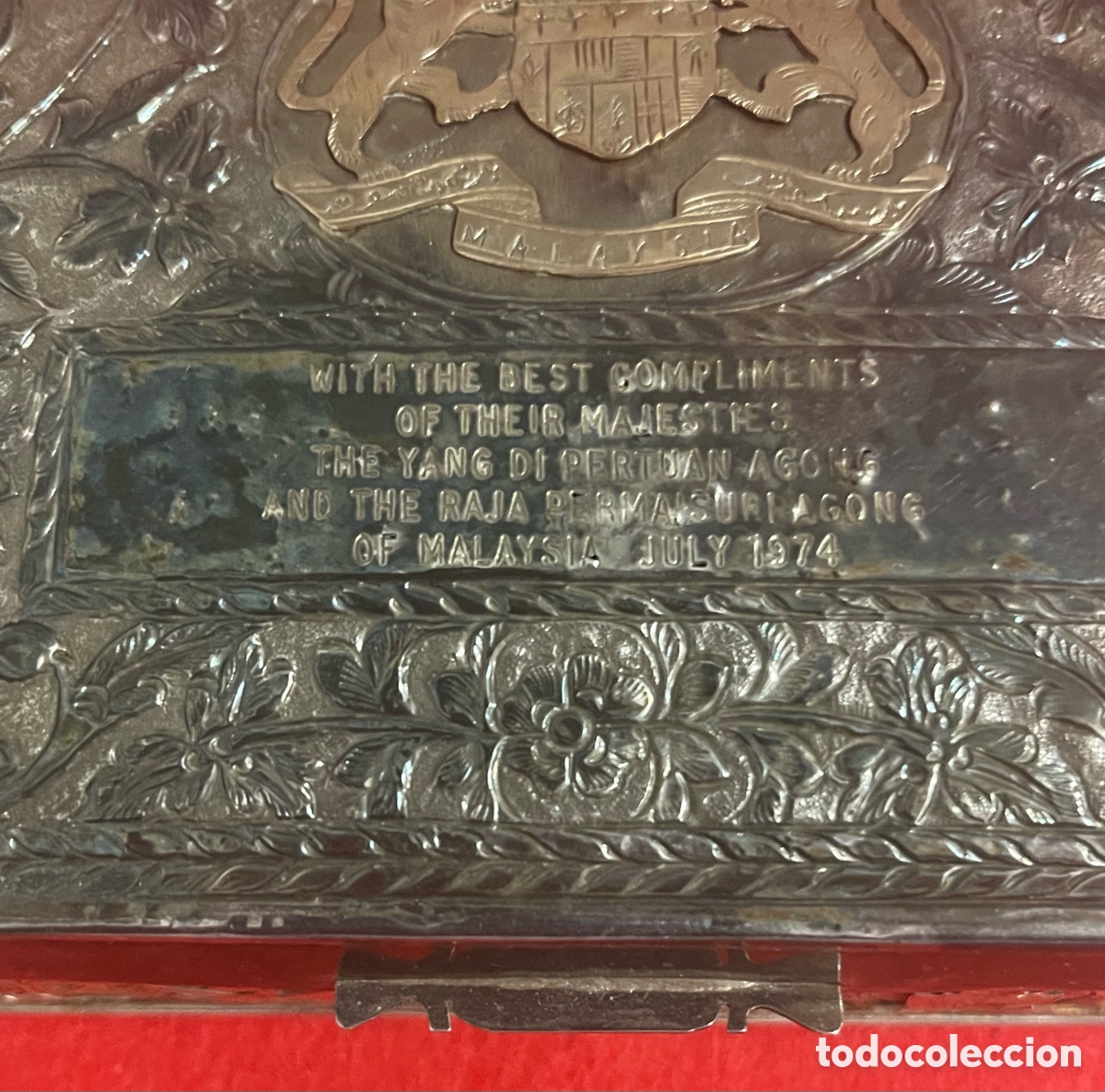 Antig&uuml;edades: Magn&iacute;fica Caja, en plata de ley, datada y fechada. - Foto 4
