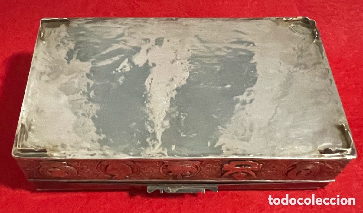 Antig&uuml;edades: Magn&iacute;fica Caja, en plata de ley, datada y fechada. - Foto 8