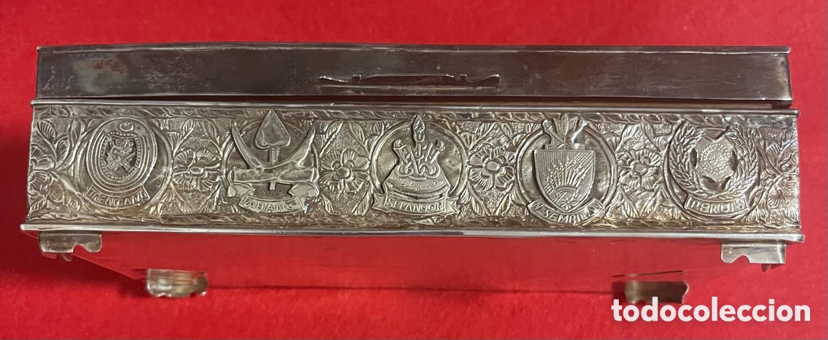 Antig&uuml;edades: Magn&iacute;fica Caja, en plata de ley, datada y fechada. - Foto 10