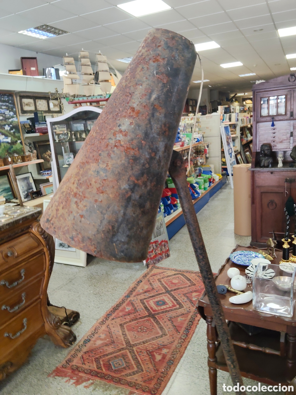 Antig&uuml;edades: L&aacute;mpara de chimenea vintage - Foto 2