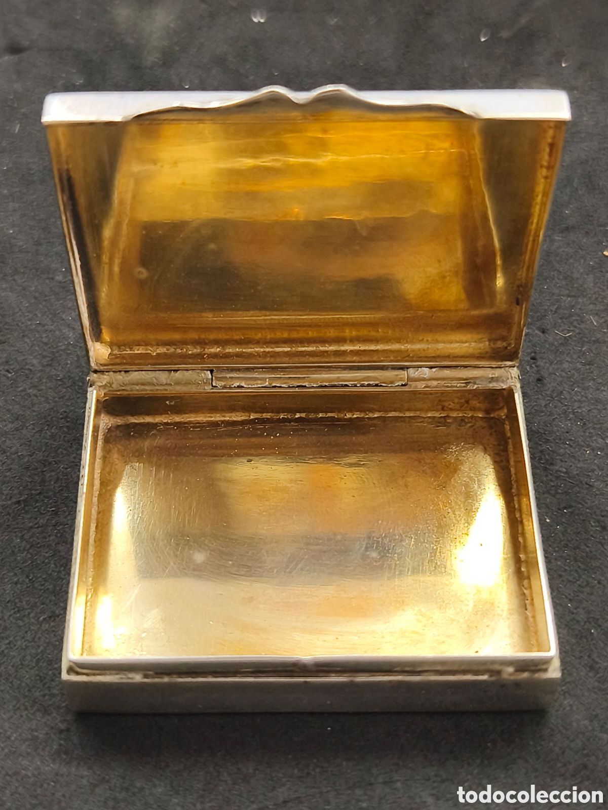 Antig&uuml;edades: Caja de plata con punz&oacute;n 4,5cm x 3,5cm - Foto 3