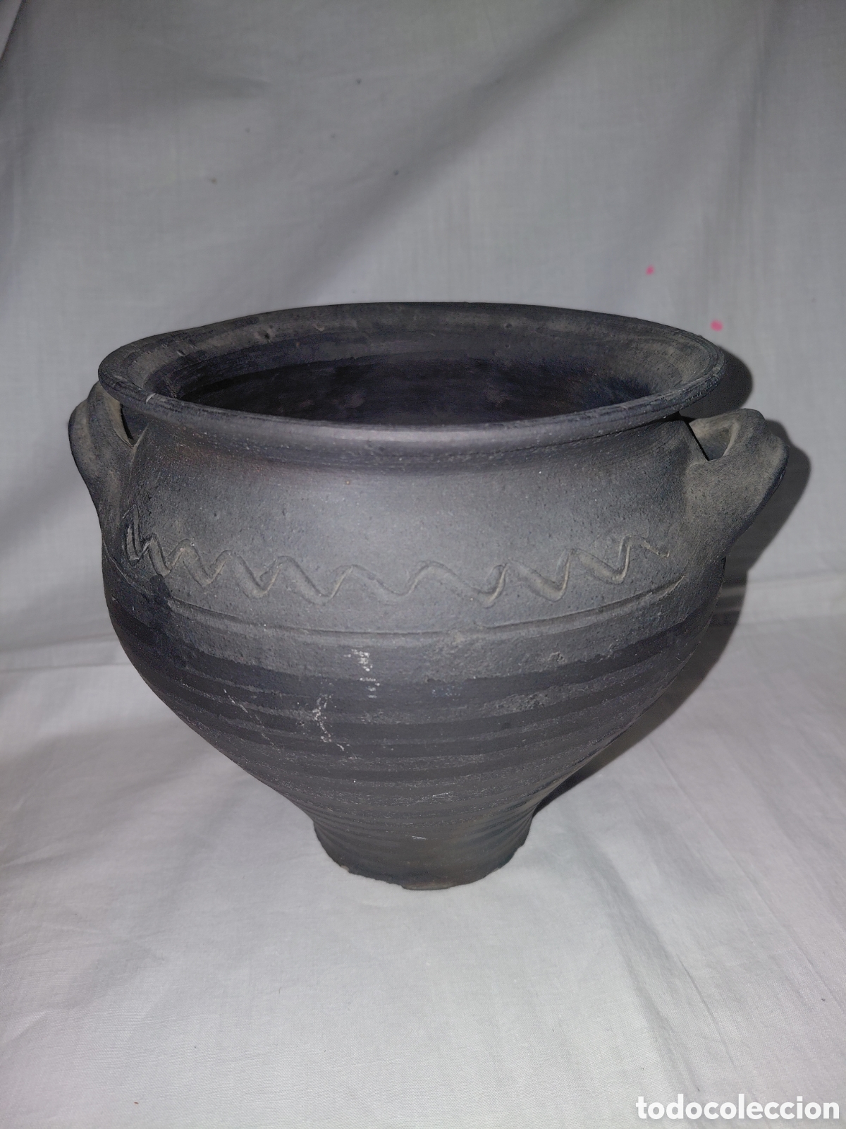 Antig&uuml;edades: CAZUELA O TARRE&Ntilde;A CERAMICA LLAMAS DE MOURO