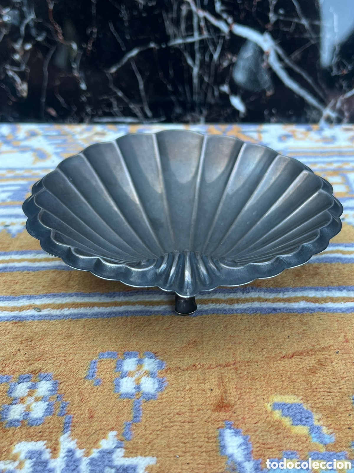 Antig&uuml;edades: Concha bautismal PLATA DE LEY - Foto 2