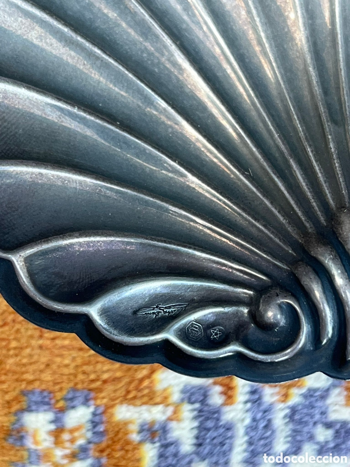 Antig&uuml;edades: Concha bautismal PLATA DE LEY - Foto 4