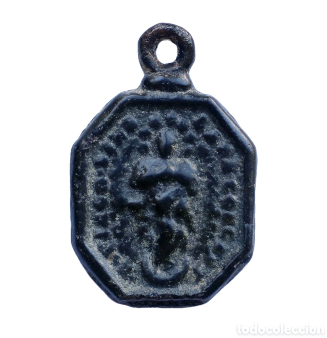 Antig&uuml;edades: ANTIGUA MEDALLA INMACULADA Y SANTO CALIZ S. XVII