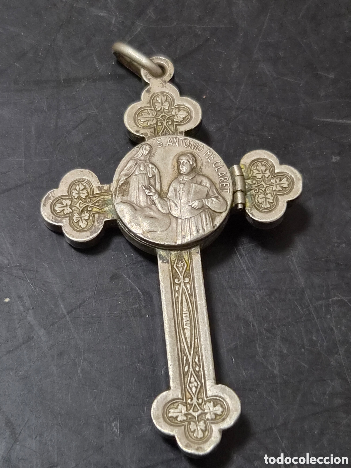 Antig&uuml;edades: ANTIGUO RELICARIO SAN ANTONIO MARIA CLARET S. XIX ORIGINAL