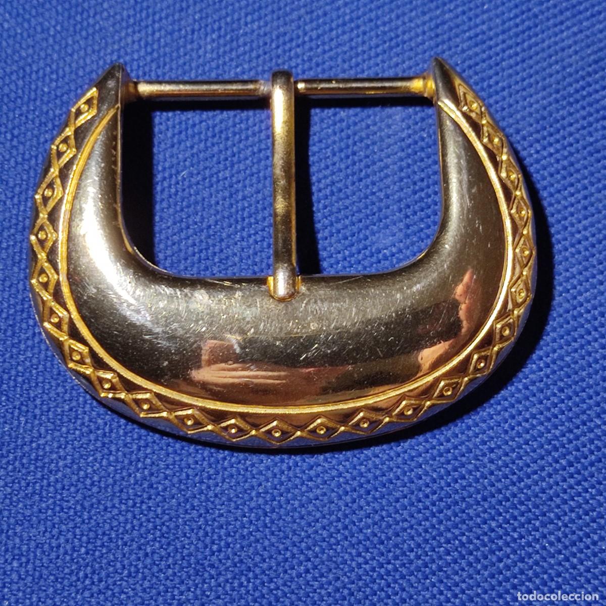 Antig&uuml;edades: Hebilla dorada epoca Art Deco,fabricada en Espa&ntilde;a.