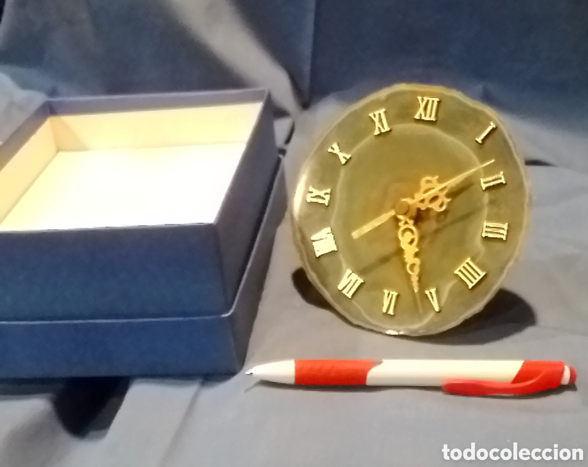 Antig&uuml;edades: Reloj con esfera de agata