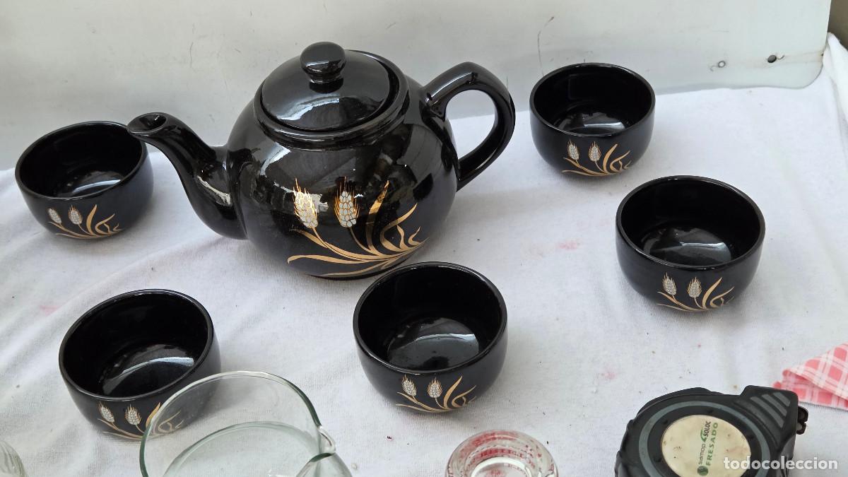 Antig&uuml;edades: juego de te de ceramica
