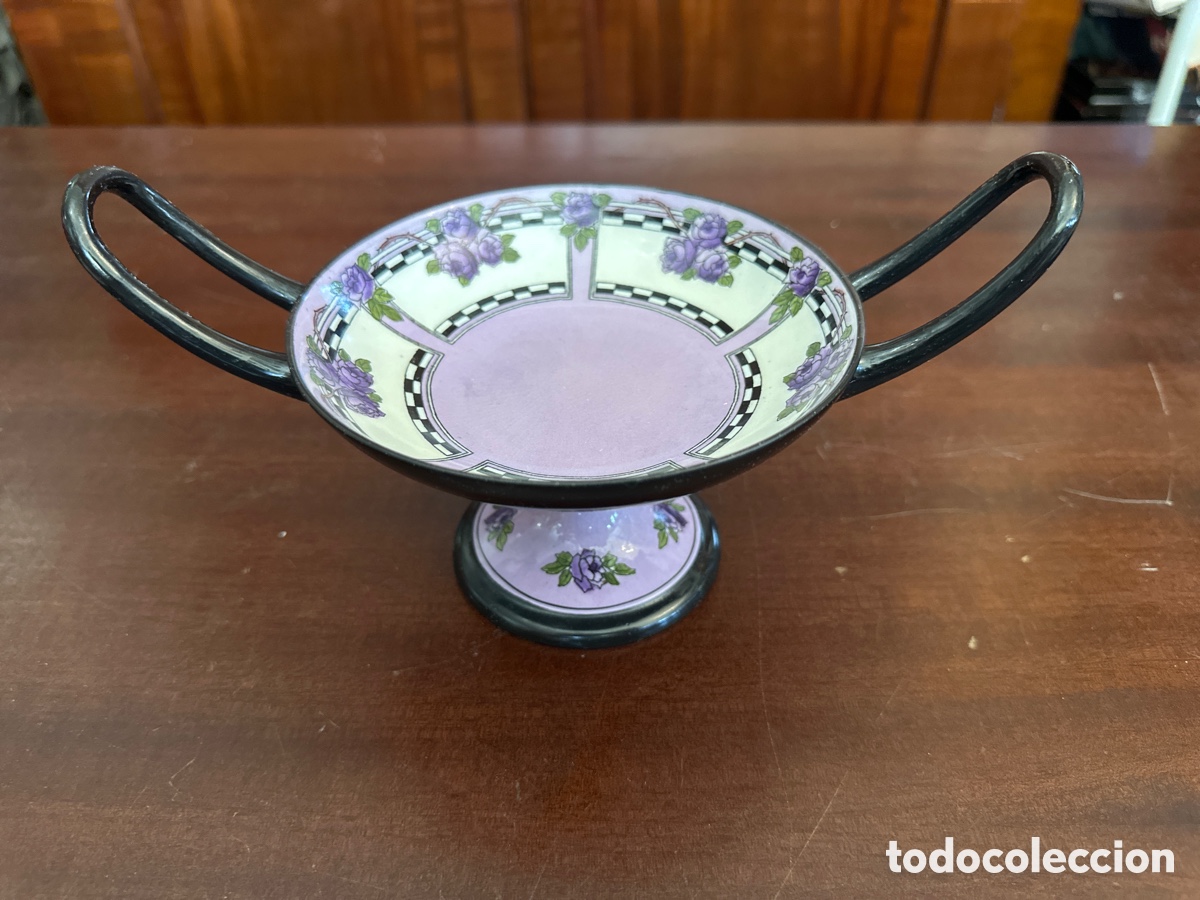 Antig&uuml;edades: BONITA PIEZA DE ROYAL DOULTON CIRCA 1910 CON FORNA DE FRUTERO, PLATO CON ASAS